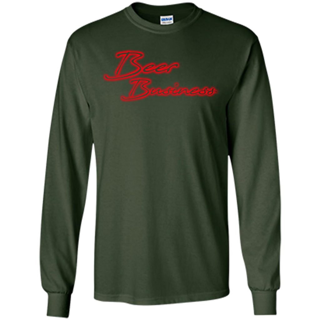 Beer T-shirt Beer Business Forest Green