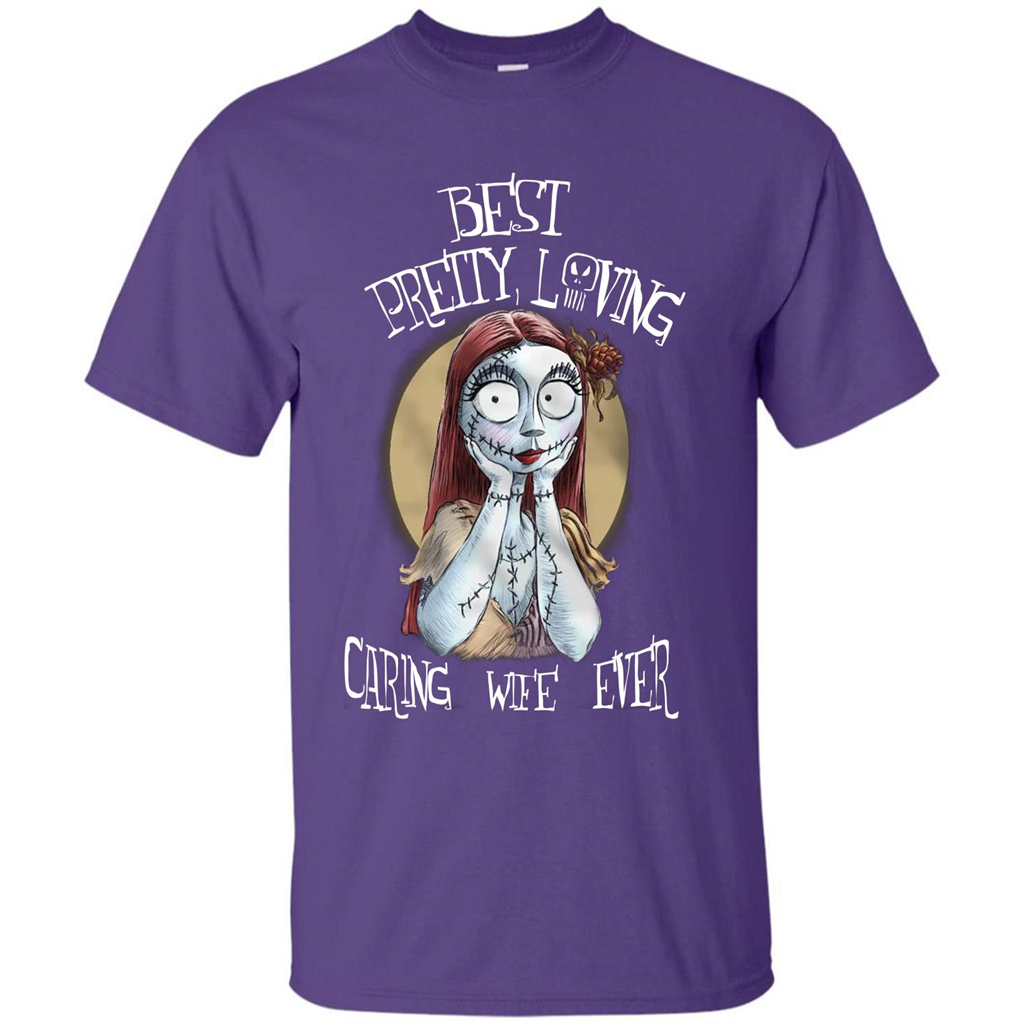 Halloween T-shirt Best Pretty Loving Caring Wife Ever T-shirt Purple
