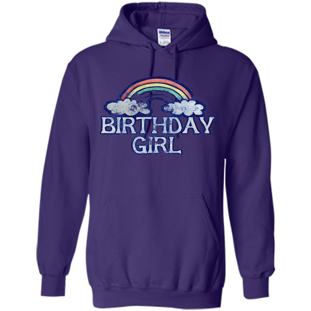 Birthday Girl Rainbow T-shirt Purple