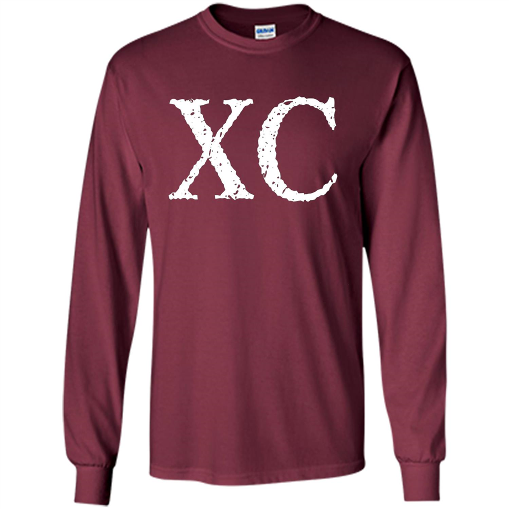 Roman Numeral 90 XC T-shirt Maroon