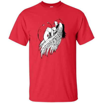 Angel T-shirt Angel Wings Red