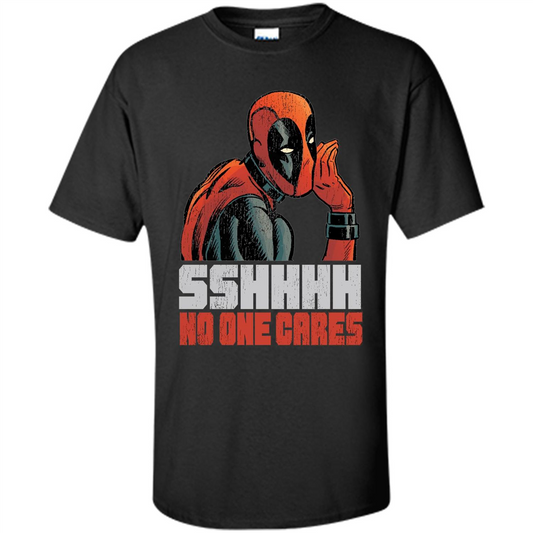 Sshhh No One Cares Whisper Graphic T-shirt Black