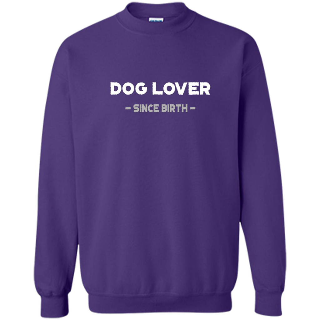Dog Lover Since Birth T-shirt Purple