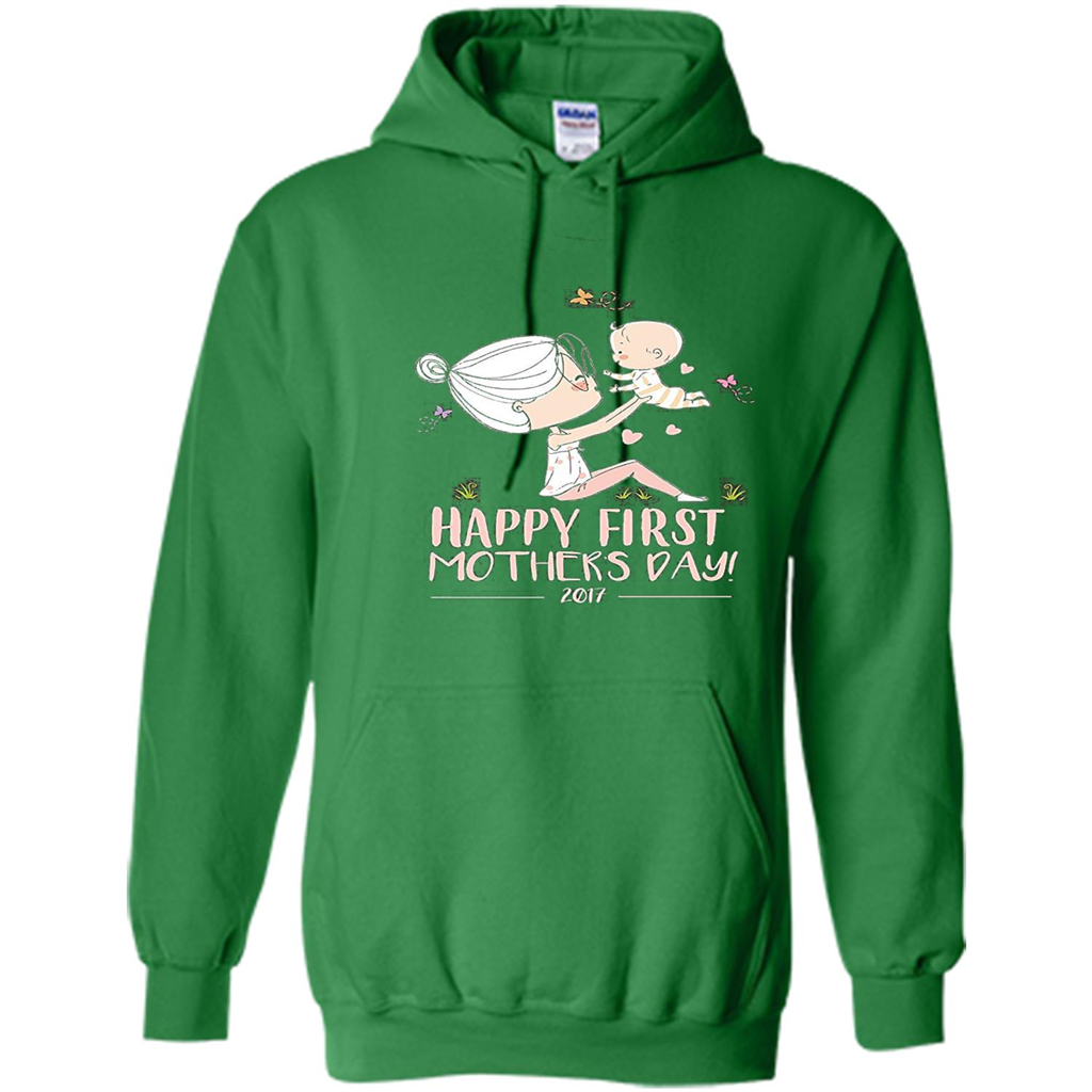 Mothers Day T-Shirt Happy First Mothers Day 2017 Irish Green