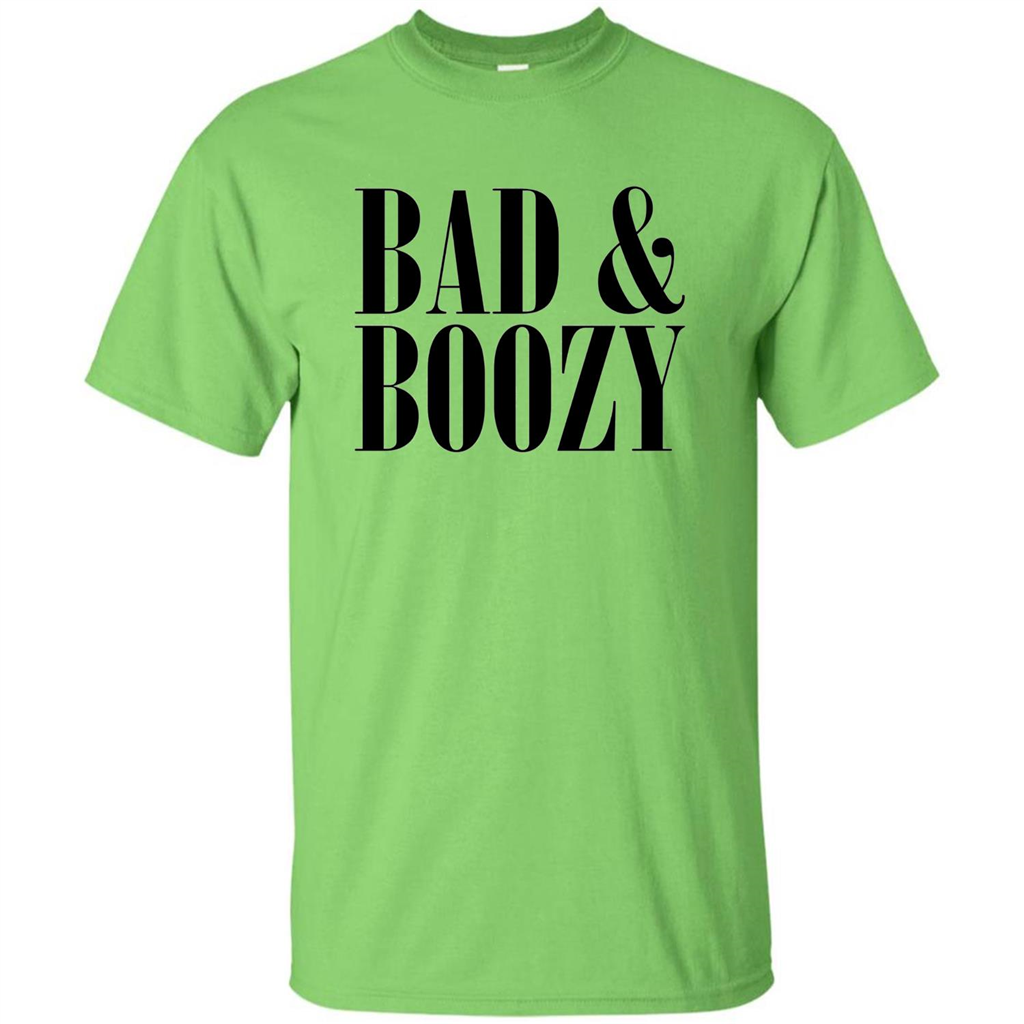 Bad And Boozy T-shirt Summer Beer Funny T-shirt Lime