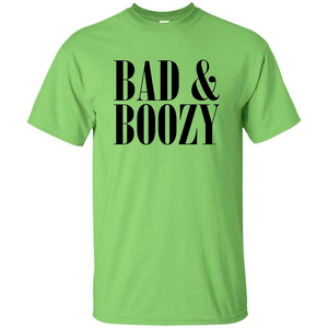 Bad And Boozy T-shirt Summer Beer Funny T-shirt