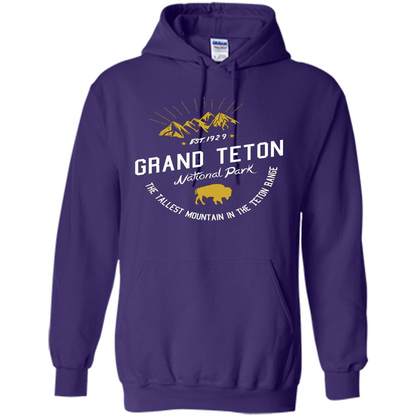 Grand Teton National Park T-shirt Purple