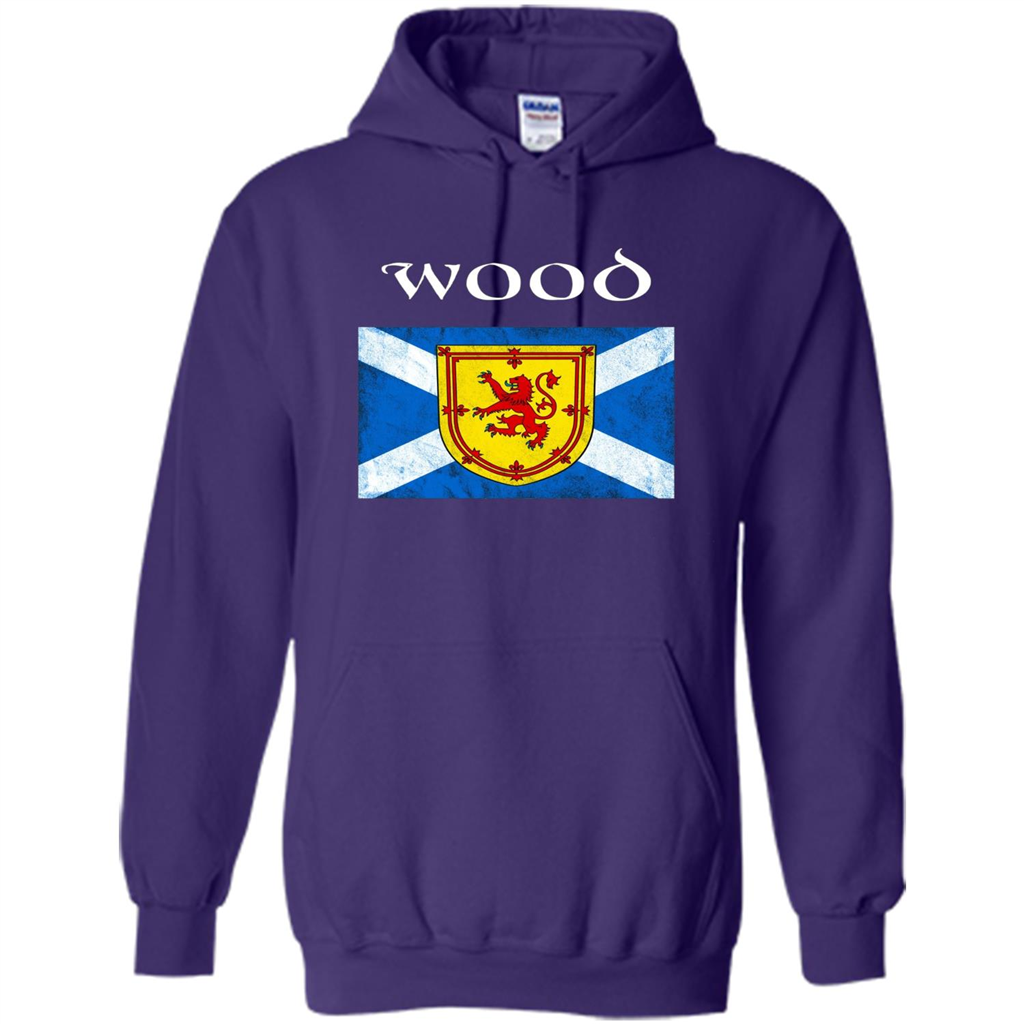 Scottish Clan Wood T-shirt Purple