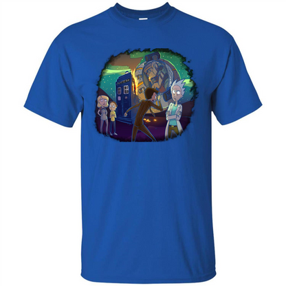 Doctorwho Vs Rick And Morty T-shirt Royal