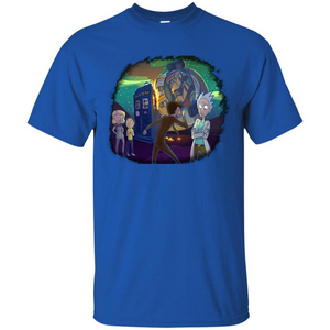 Doctorwho Vs Rick And Morty T-shirt