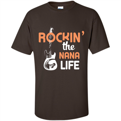 Nana T-shirt Rockin’ The Nana Life Dark Chocolate