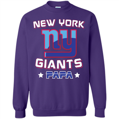 Football T-shirt New York Ny Giants Papa Purple