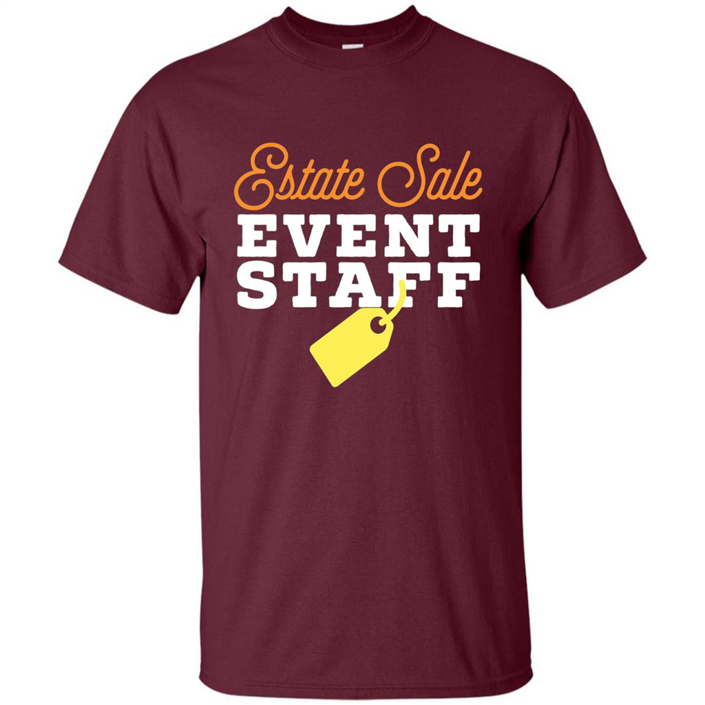 Estate Sale Event Staff T-shirt Maroon