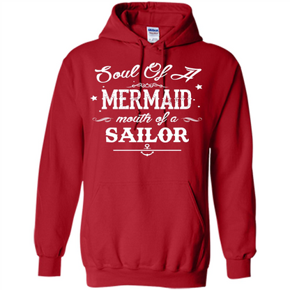 Soul Of A Mermaid Mouth Of A Sailor T-shirt Red