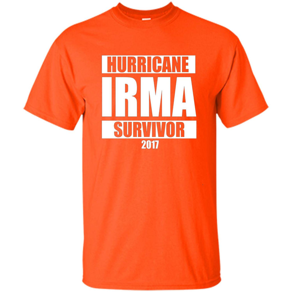 Hurricane Irma Survivor T-shirt 2017 Orange