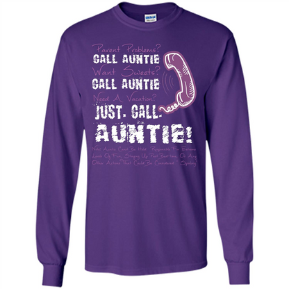 Aunt T-shirt Parent Problems Call Auntie T-shirt