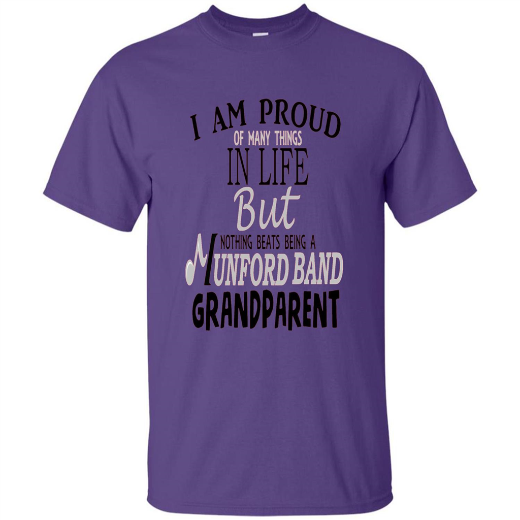 Proud Grandparent T-shirt Nothing Beats Being A Grandparent Purple