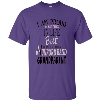 Proud Grandparent T-shirt Nothing Beats Being A Grandparent Purple