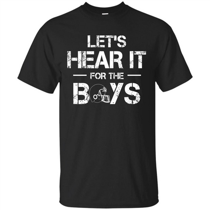 Football T-shirt Let's Hear It For The Boys Black