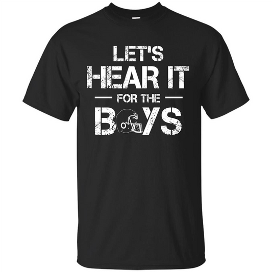 Football T-shirt Let's Hear It For The Boys Black
