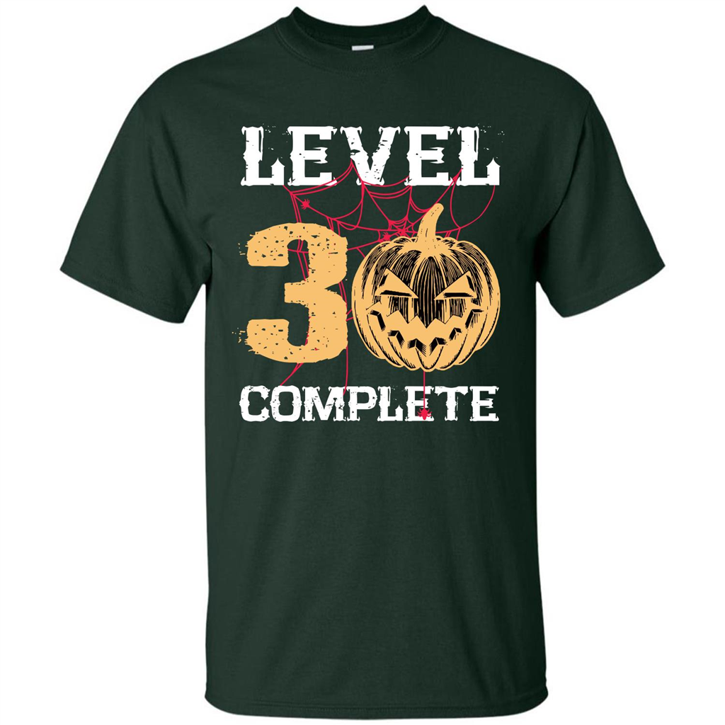 Halloween T-shirt Level 30 Complete Forest Green
