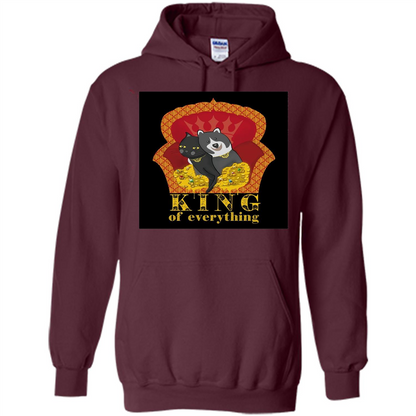 Cats And Dogs Lovers T-shirt King Of Everything Maroon