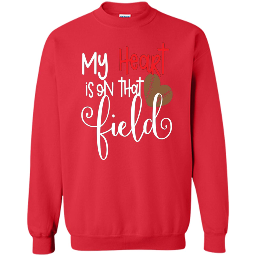 My Heart Is On That Field Football T-shirt Red