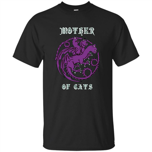 Mother Of Cats T-shirt Black