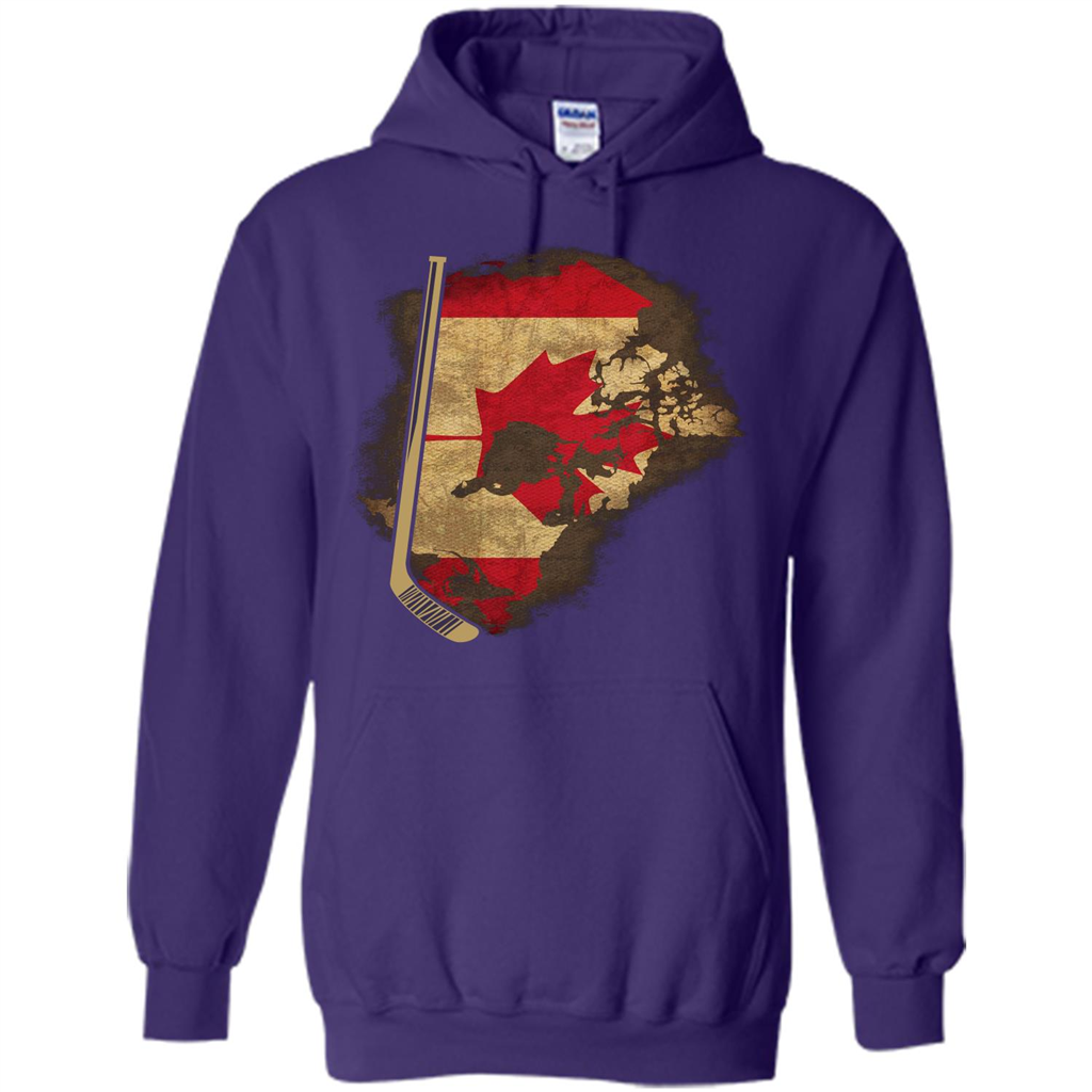 Canada Hockey T-shirt Purple