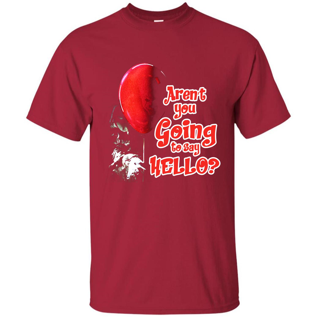 Halloween T-shirt Aren't You Going To Say Hello T-shirt Cardinal
