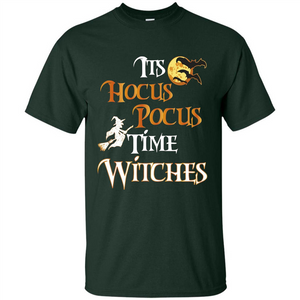 Halloween Witch T-shirt It's Hocus Pocus Time Witches