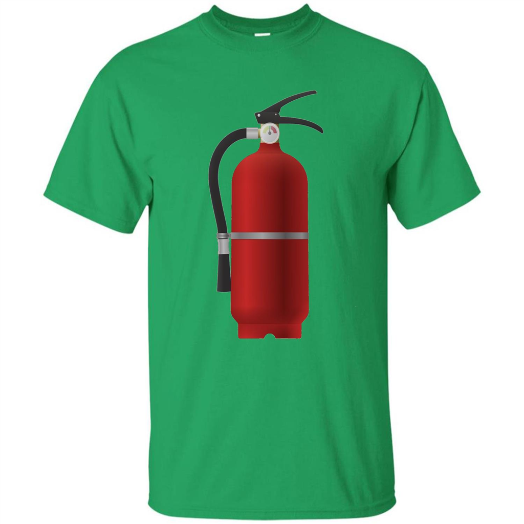 Fire Extinguisher T-shirt Emergency Fire Protection Irish Green