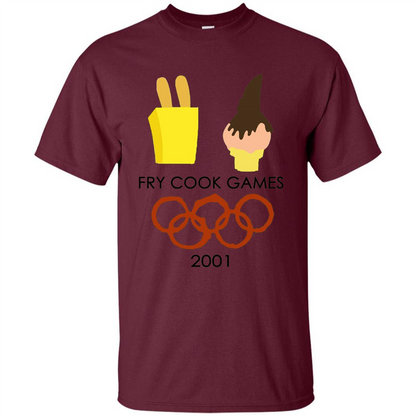 Fry Cook Games T-shirt Maroon
