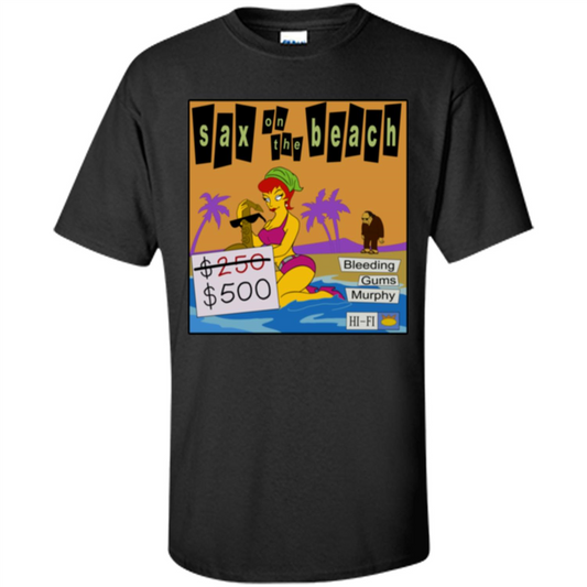 Sax on the Beach Discount Edition T-shirt Black