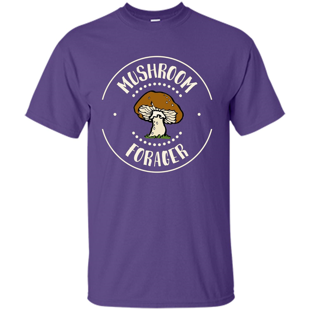 I Love Mushrooms T-shirt Mushroom Forager Purple