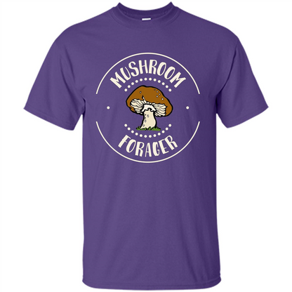 I Love Mushrooms T-shirt Mushroom Forager Purple