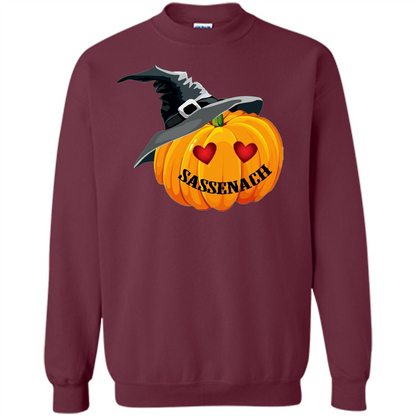 Sassenach Pumpkin Halloween T-shirt Maroon
