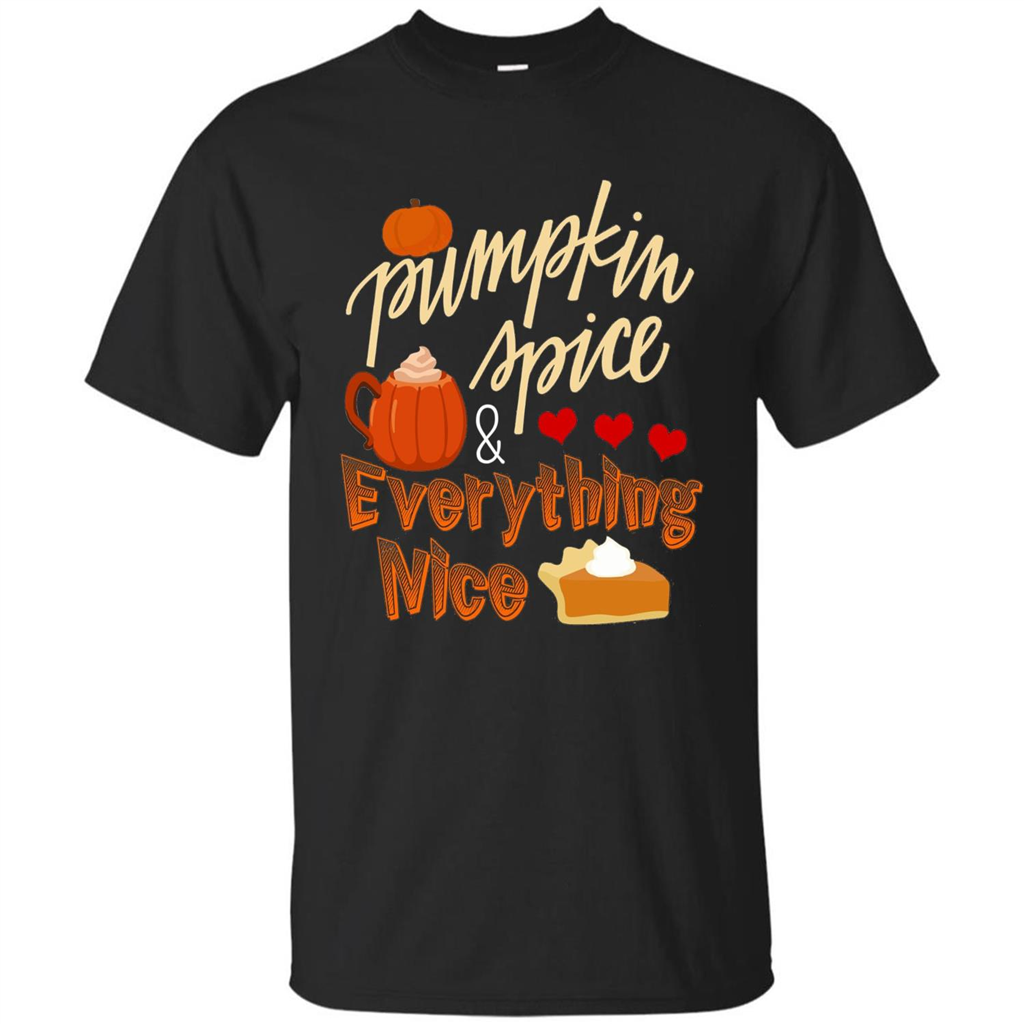 Pumpkin Spice Everything Nice T-shirt Black