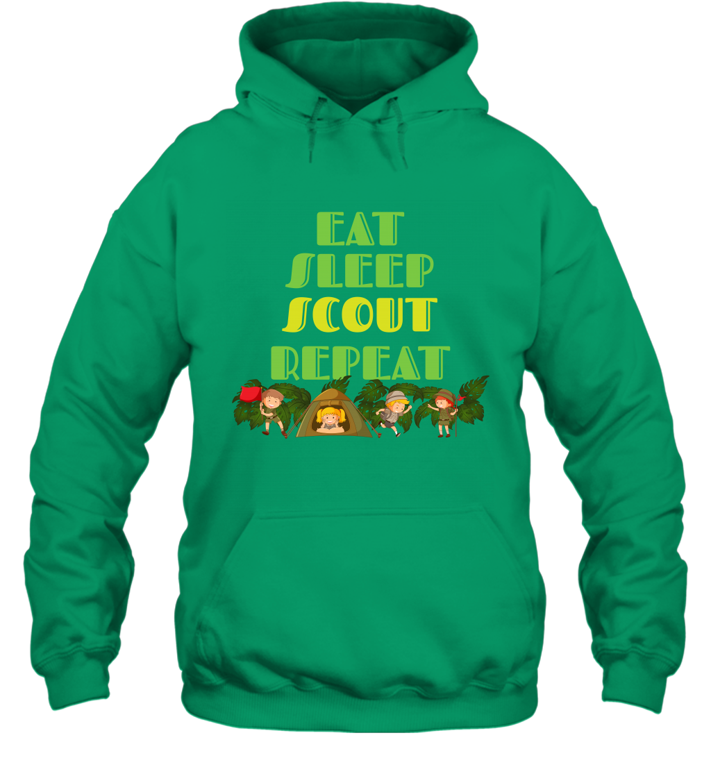Eat Sleep Scout Repeat Shirt Hoodie Hoodie Irish