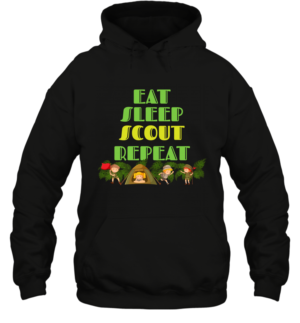 Eat Sleep Scout Repeat Shirt Hoodie