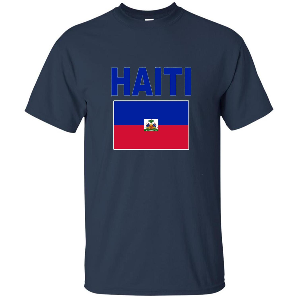 Haiti Flag T-Shirt Navy