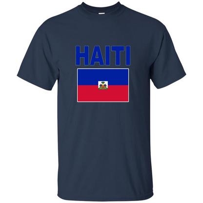 Haiti Flag T-Shirt Navy