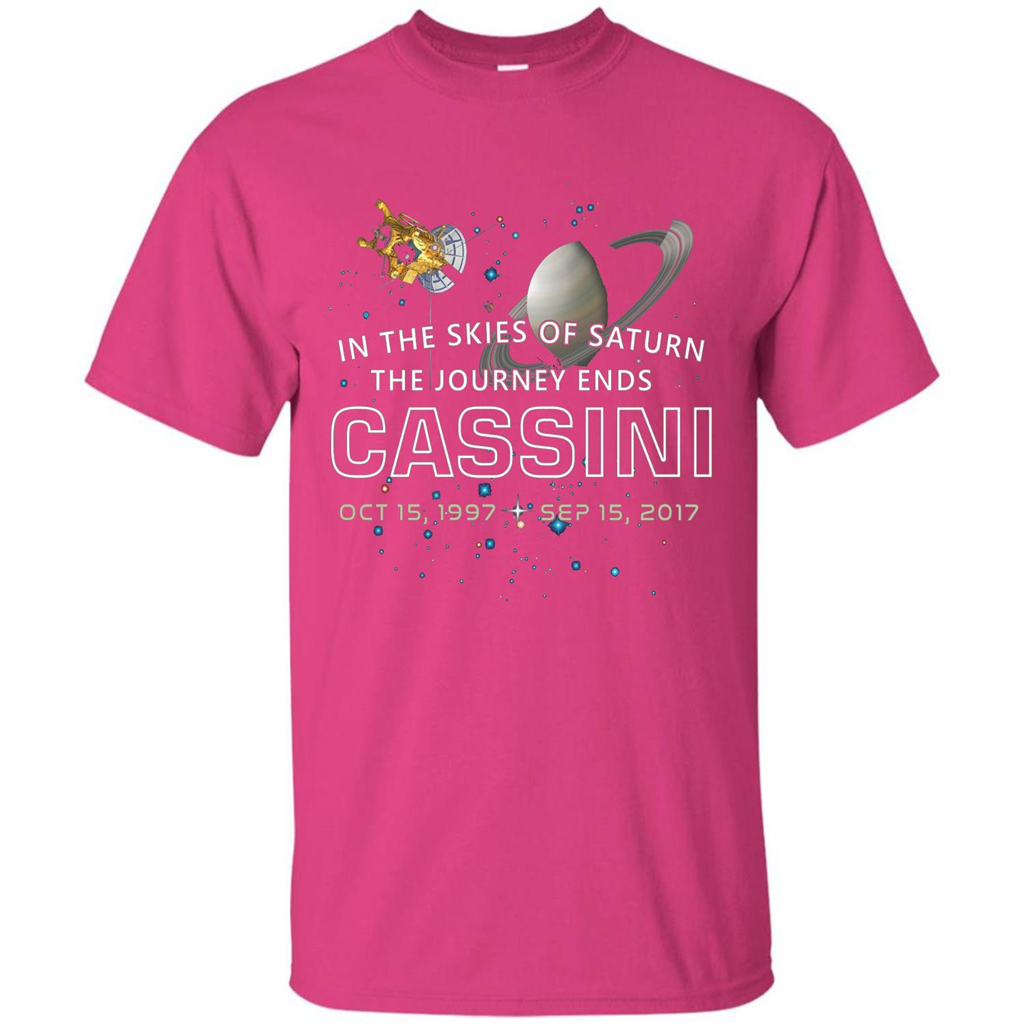 Cassini Spacecraft End Of Mission At Saturn T-shirt Heliconia