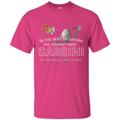 Cassini Spacecraft End Of Mission At Saturn T-shirt Heliconia