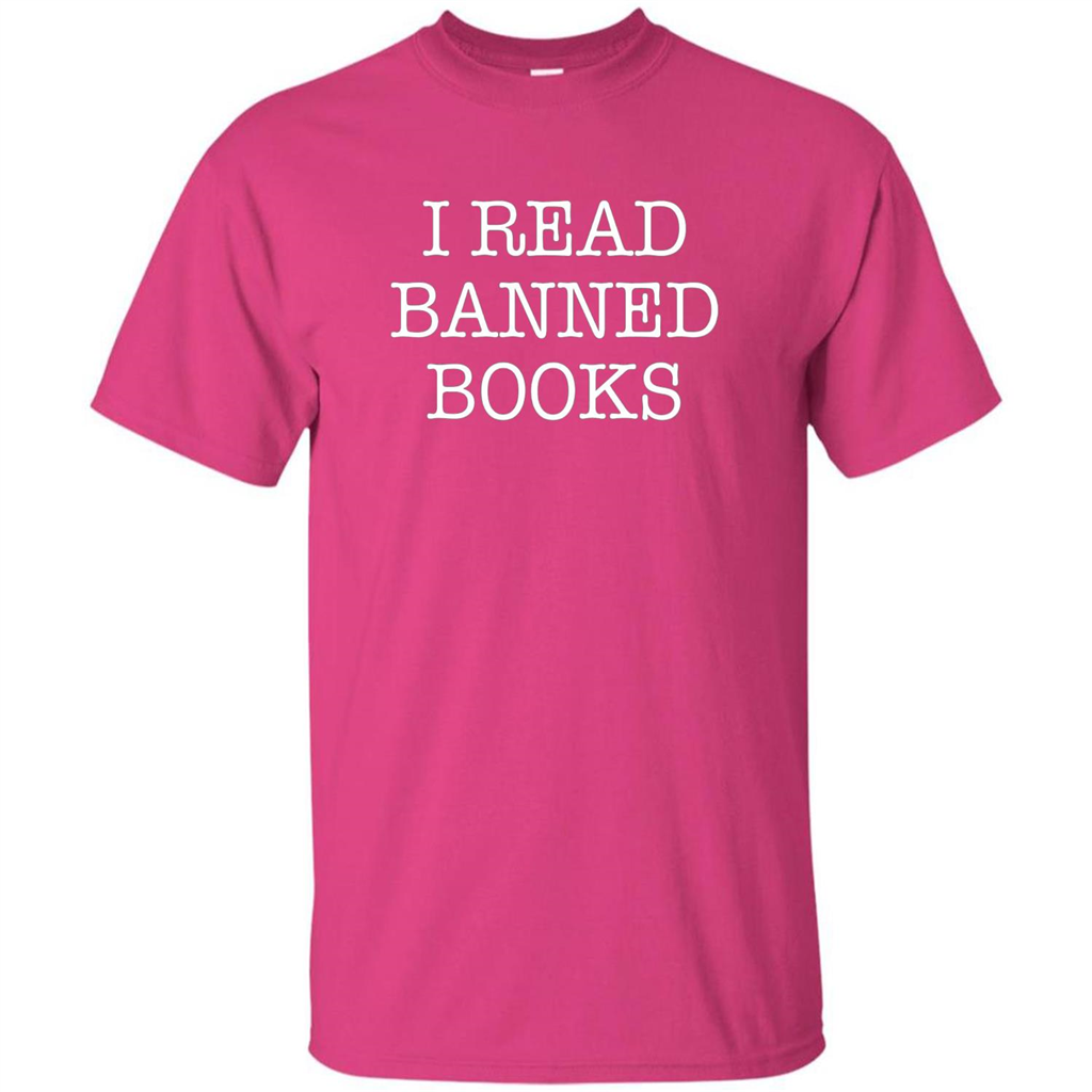 I Read Banned Books T-Shirt Heliconia