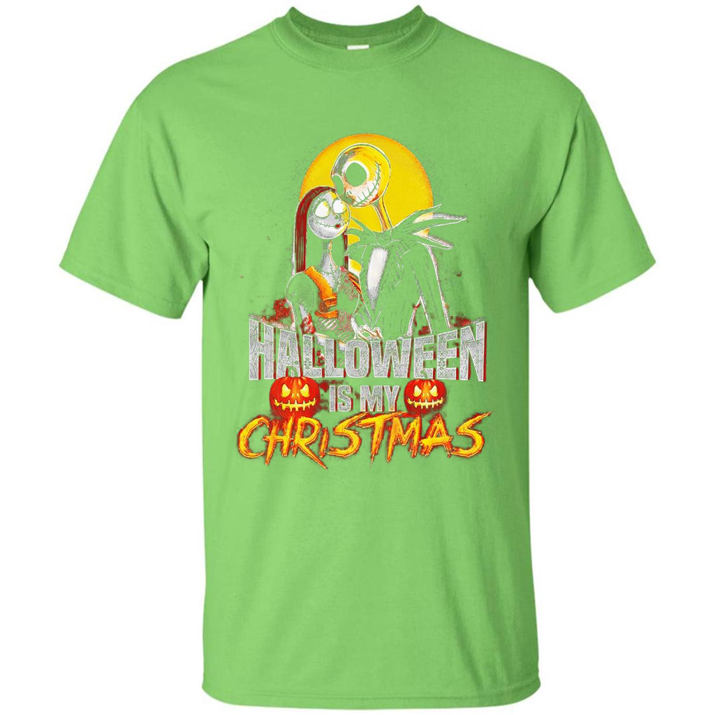 Halloween Is My Chirstmas T-shirt Lime