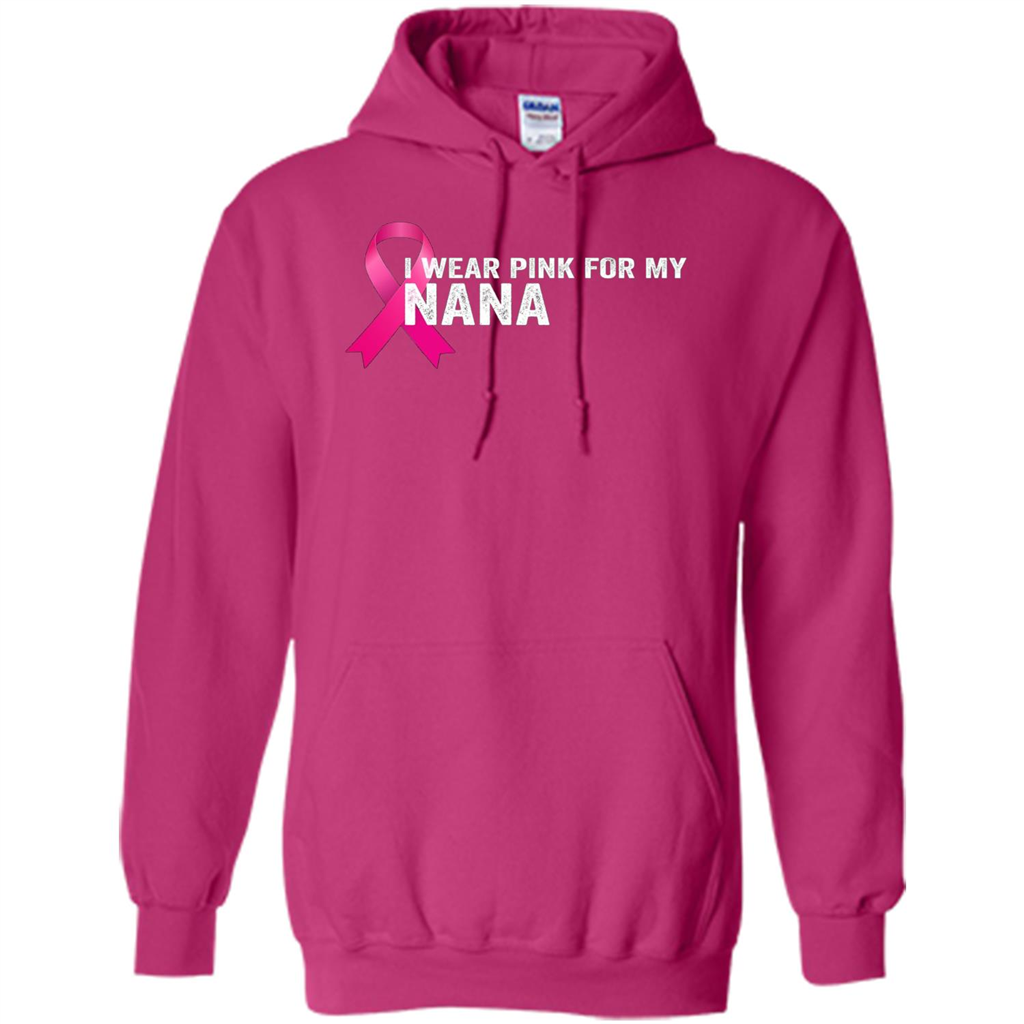 Breast Cancer Awareness T-shirt I Wear Pink For My Nana Heliconia