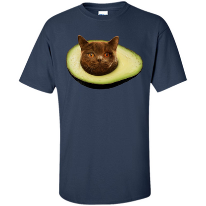 Avocato T-Shirt Avocado Cat Navy