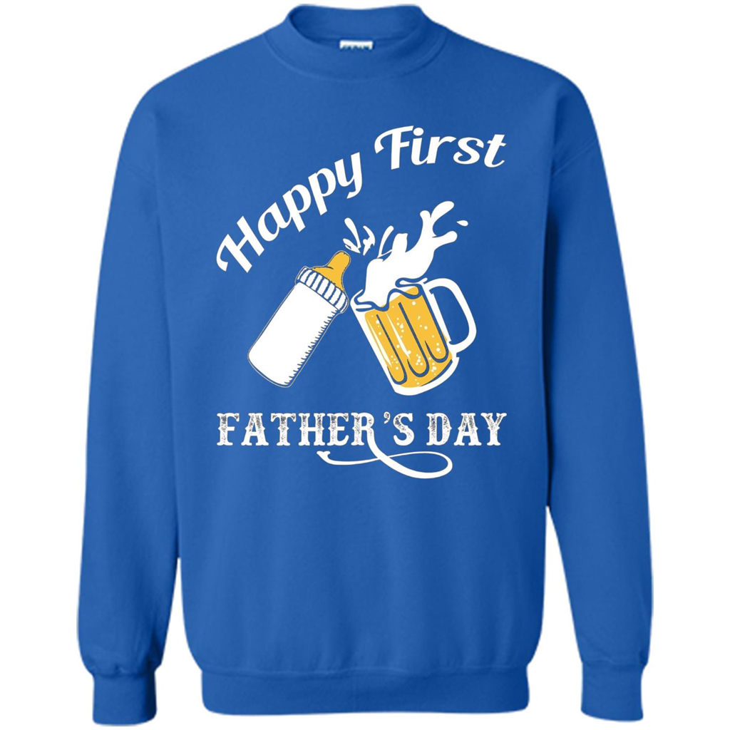 Happy First Father's Day T-shirt 2017 Royal