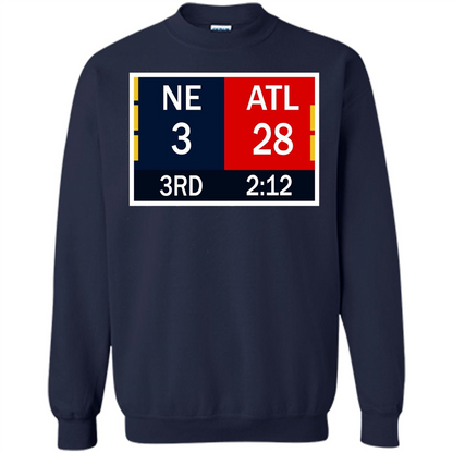 NE 3 ATL 28 Final T-shirt 2 Sides 1 Game Navy